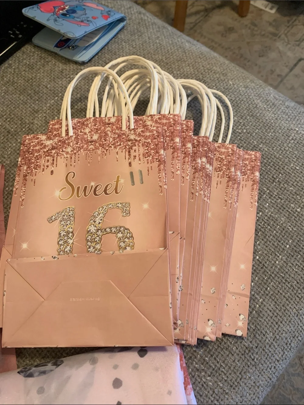 16th birthday party decorations and gift bags